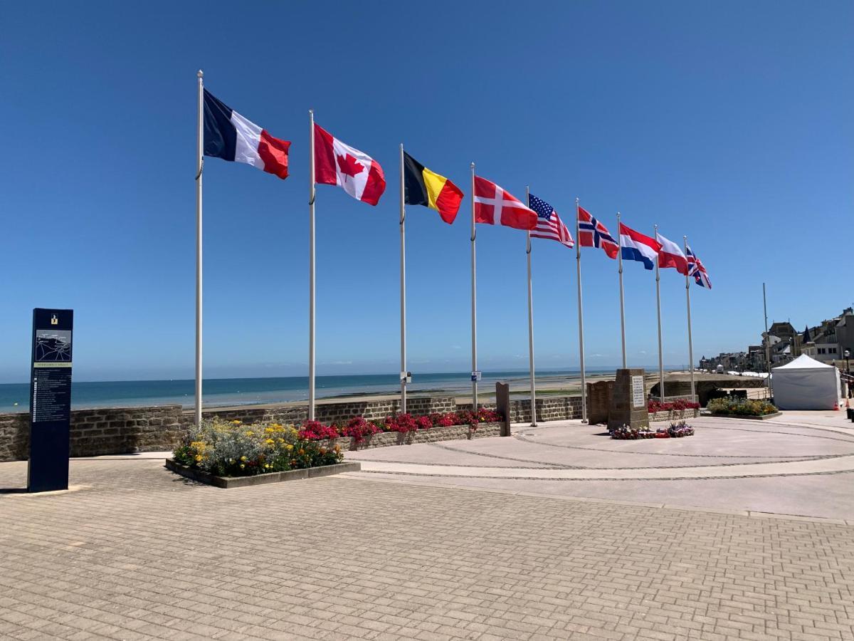 Saint-Aubin-Sur-Mer: Bel appartement traversant Exterior foto