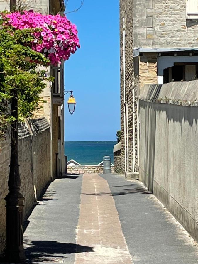 Saint-Aubin-Sur-Mer: Bel appartement traversant Exterior foto
